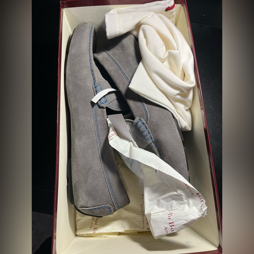 Grey Suede Loafers: Too Boot New York